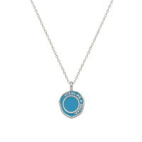 Silver necklace - Resin
