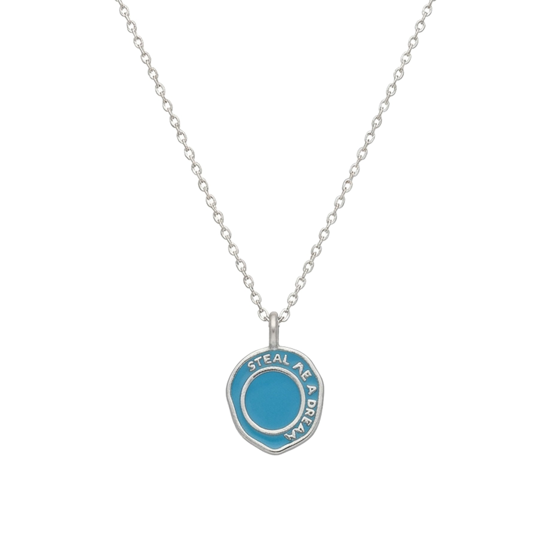 Silver necklace - Resin