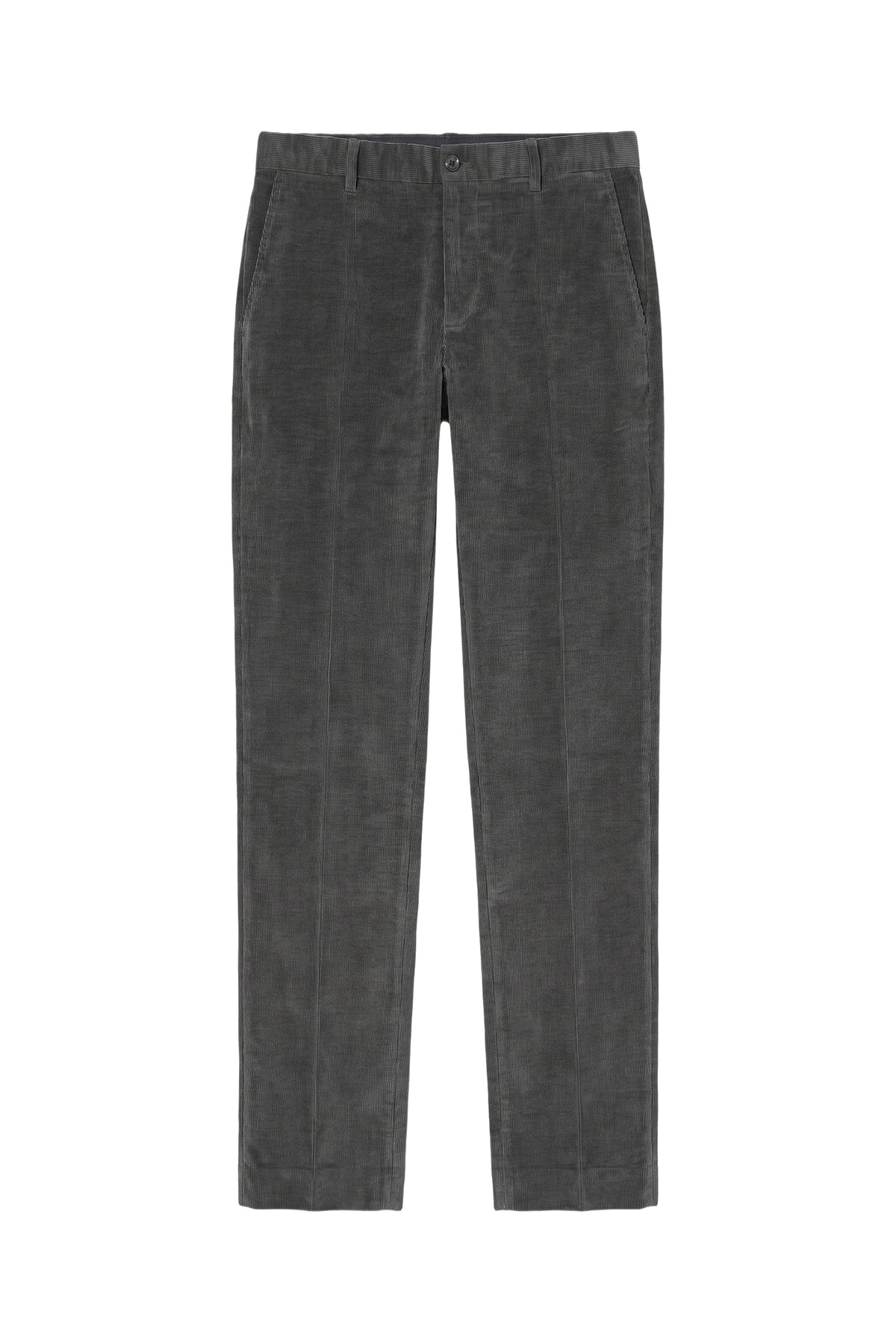 Straight-leg ribbed trousers - Smoke Grey