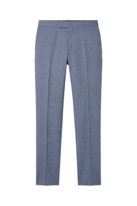 Pantalon de taille taille basse en laine - Pale Blue Onyx