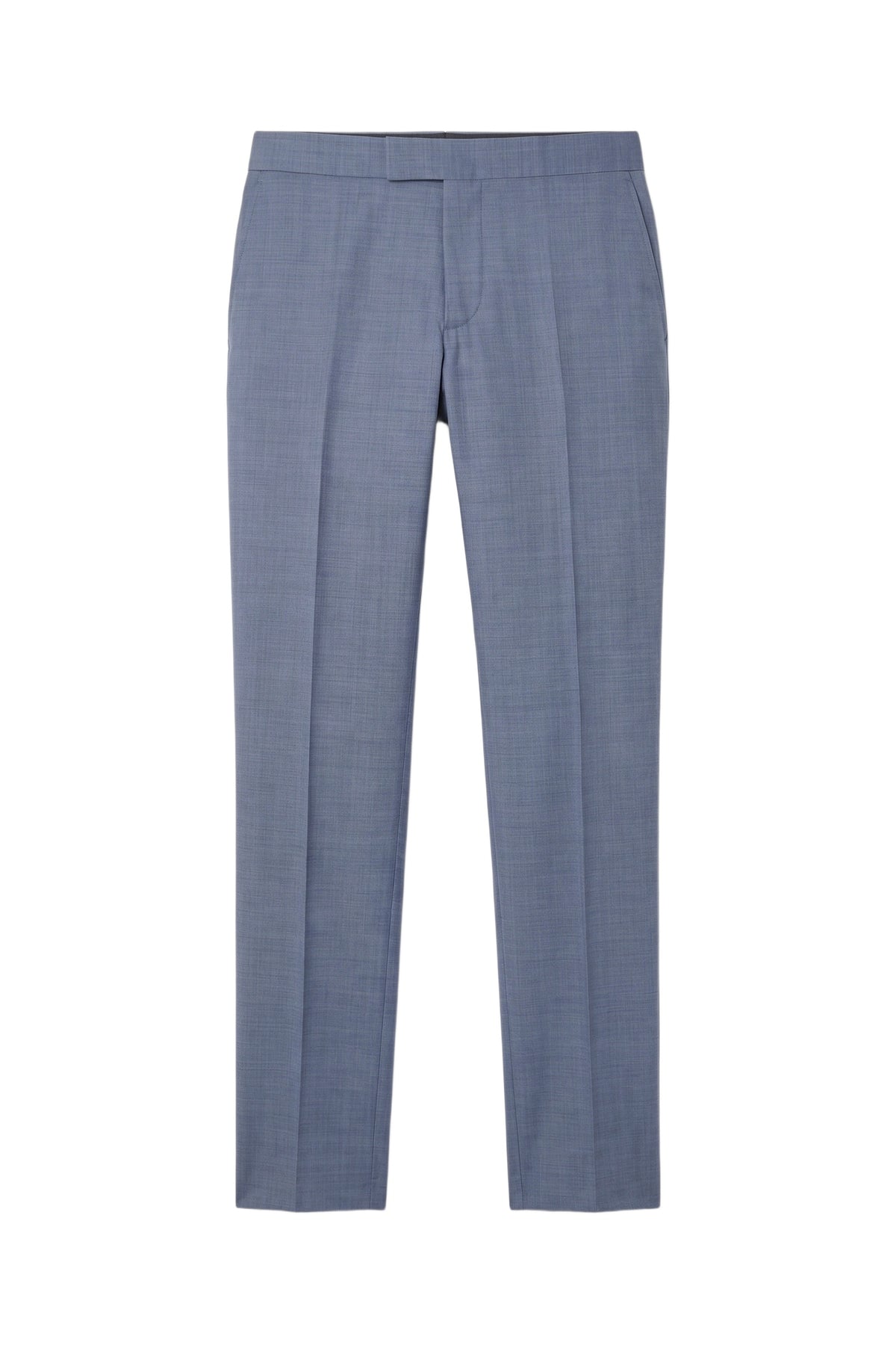 Pantalon de taille taille basse en laine - Pale Blue Onyx