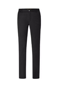 Pantalon à taille élastiquée en laine - Noir