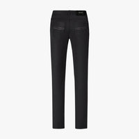Pantalon à taille élastiquée en laine - Noir