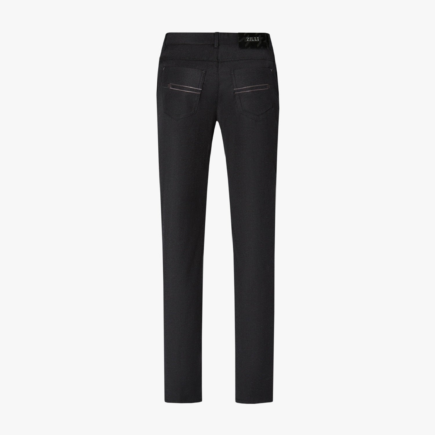 Pantalon à taille élastiquée en laine - Noir
