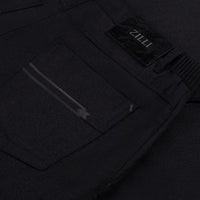Pantalon à taille élastiquée en laine - Noir