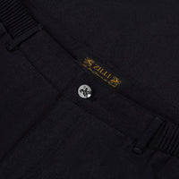 Pantalon à taille élastiquée en laine - Noir