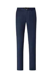 Pantalon chiné en laine - Bleu