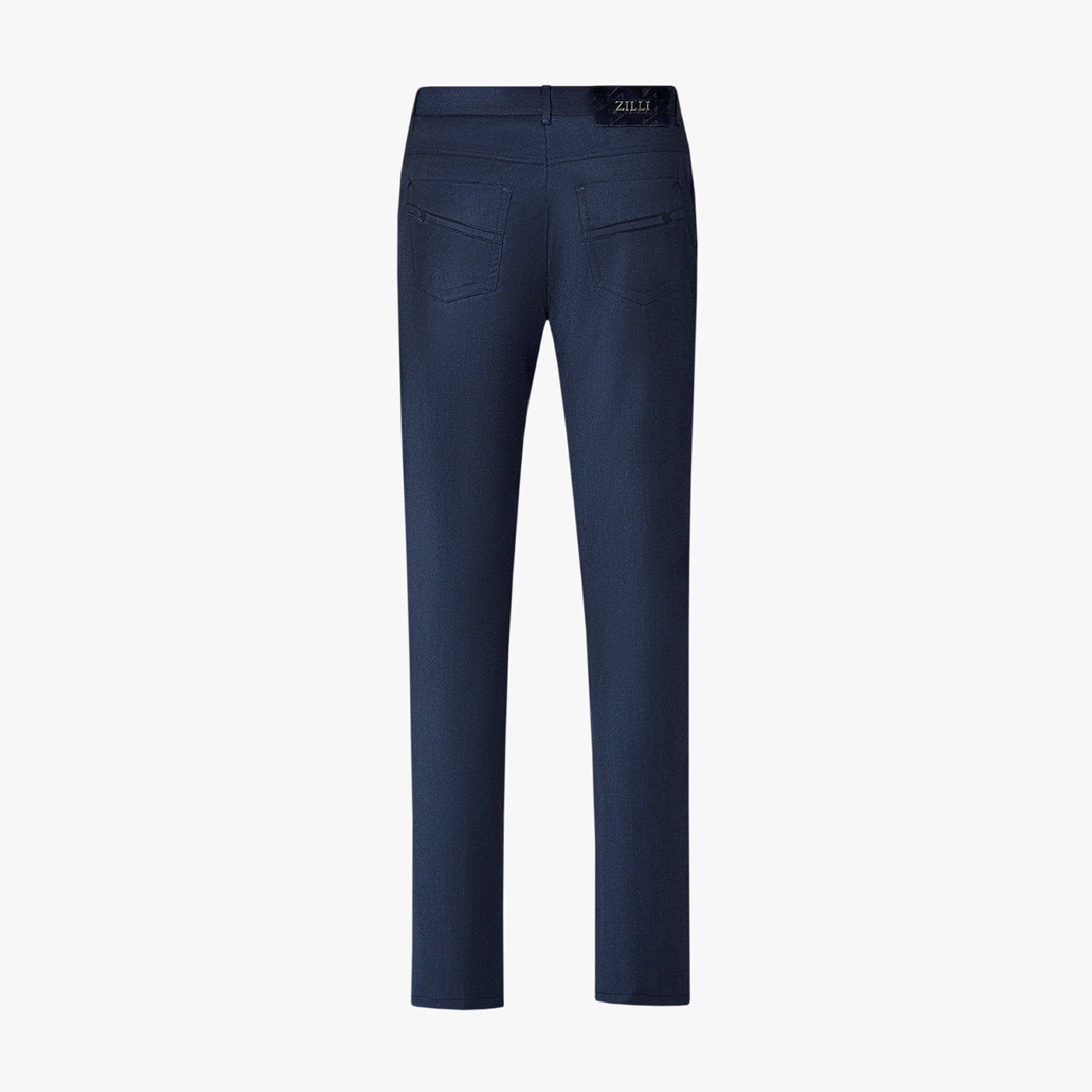 Pantalon chiné en laine - Bleu