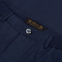 Pantalon chiné en laine - Bleu