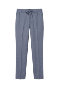 Pantalon à cordon de serrage en laine - Pale Blue Onyx