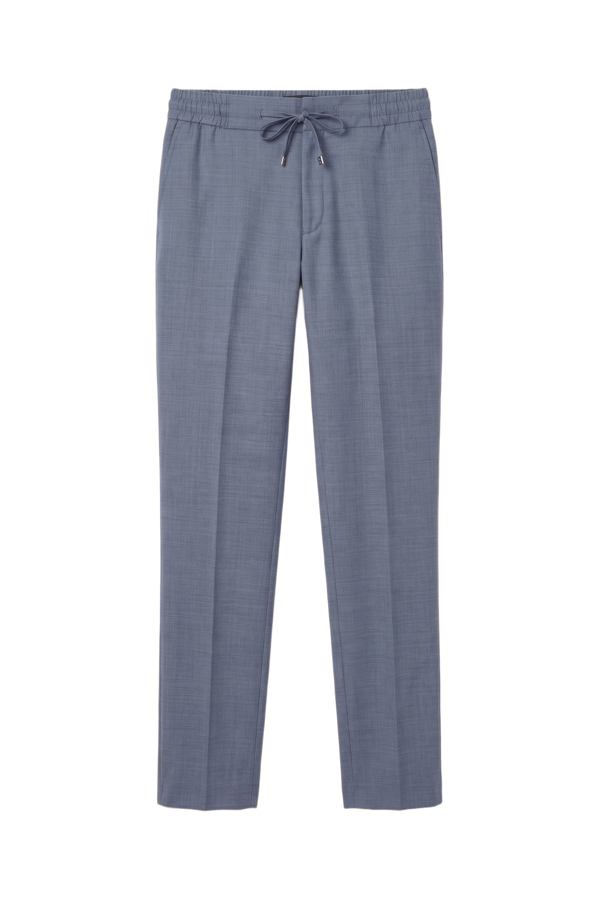 Pantalon à cordon de serrage en laine - Pale Blue Onyx