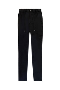 Pantalon à cordon de serrage ajustable - Noir