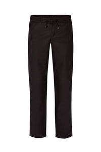 Pantalon décontracté à cordon de serrage en laine - Noir