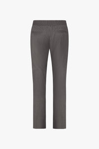 Pantalon décontracté à tissage texturé en laine - Taupe
