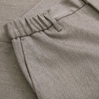 Pantalon à chevrons chiné en laine - Beige