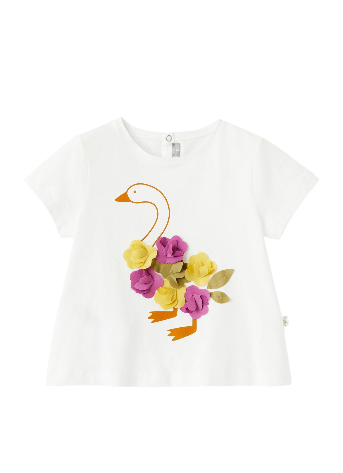 ts438m0014_0128 // DOUBLON PAS FUSION /// DOUBLON DEVIENT OK PICS / White t-shirt with duck print