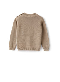 Maglione Gircollo Con Ricamo Gabbiano