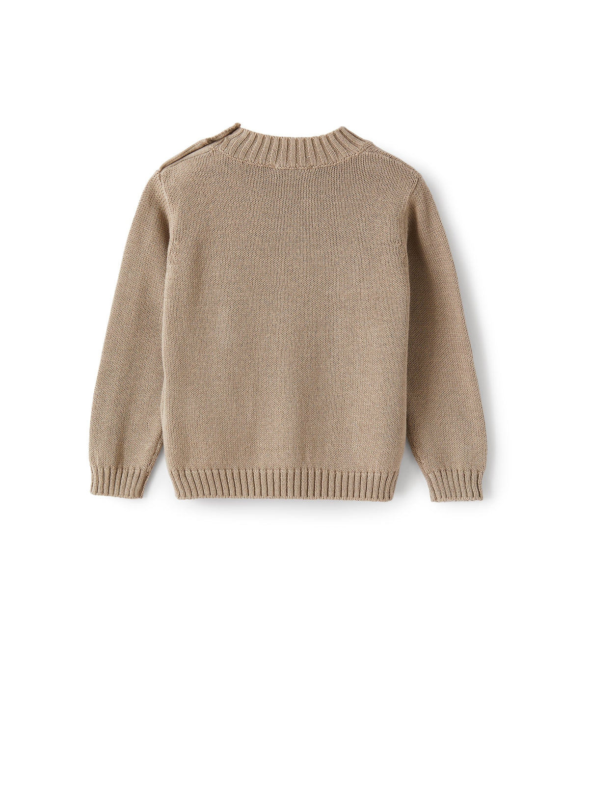 Maglione Gircollo Con Ricamo Gabbiano