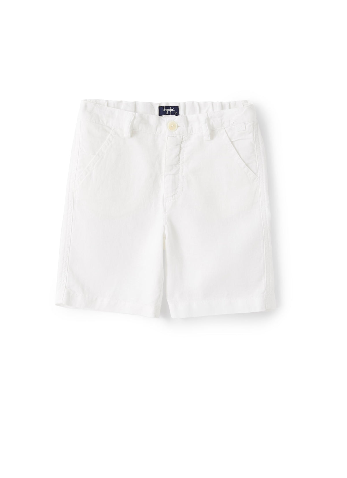Bermuda In Lino Bianco