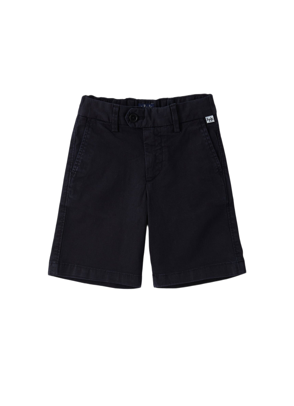 Bermuda In Gabardina Blu