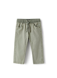 Pantaloni In Popeline Verde