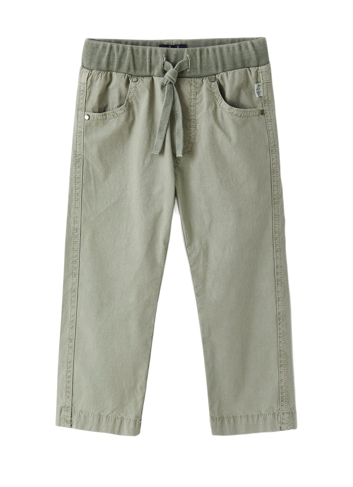 Pantaloni In Popeline Verde