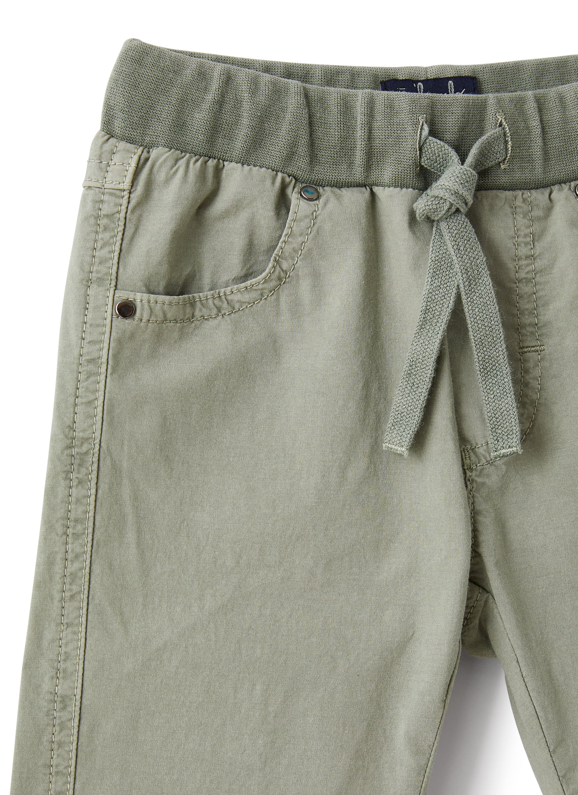 Pantaloni In Popeline Verde