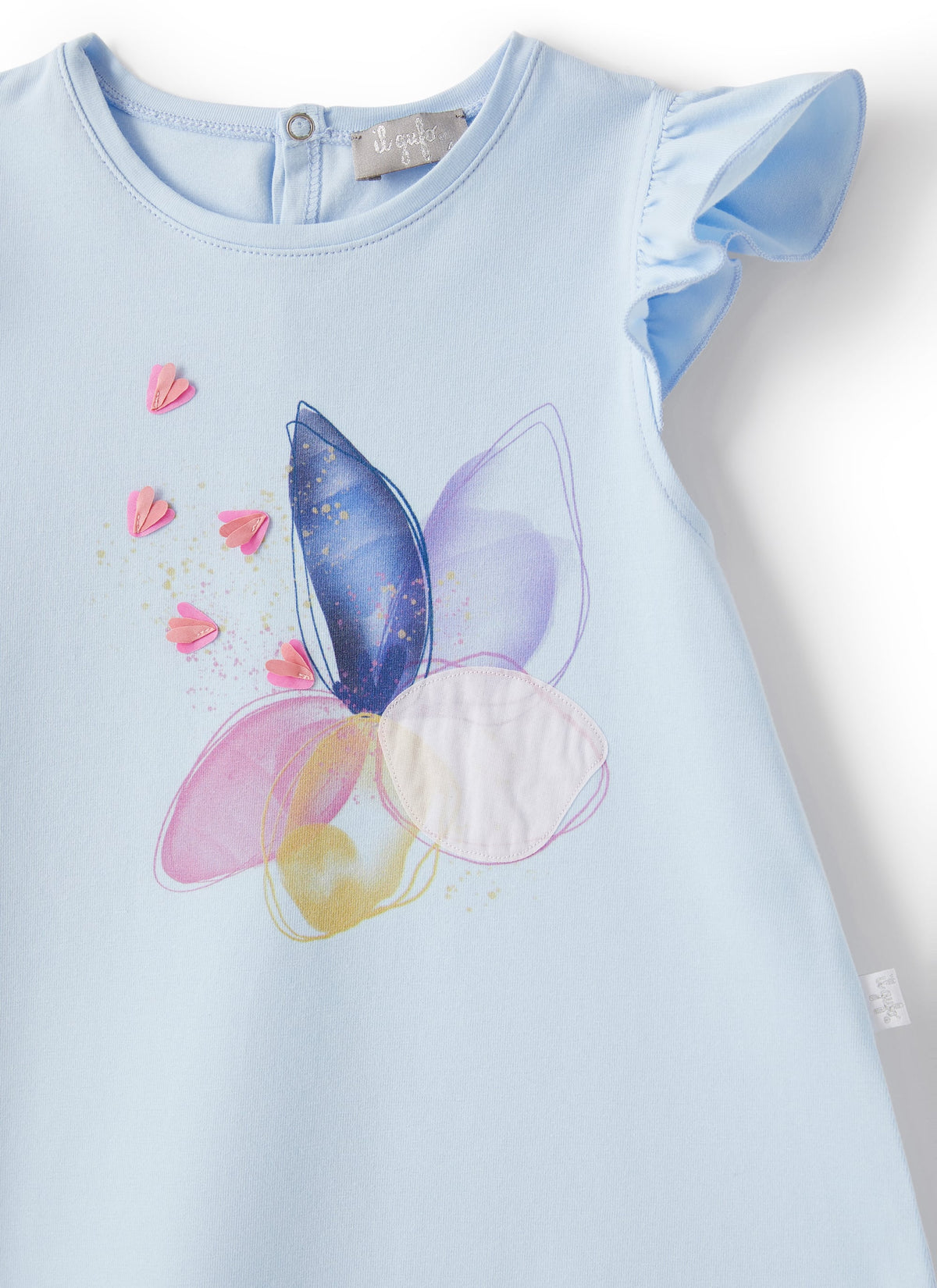 Vestito In Jersey  Con Farfalla