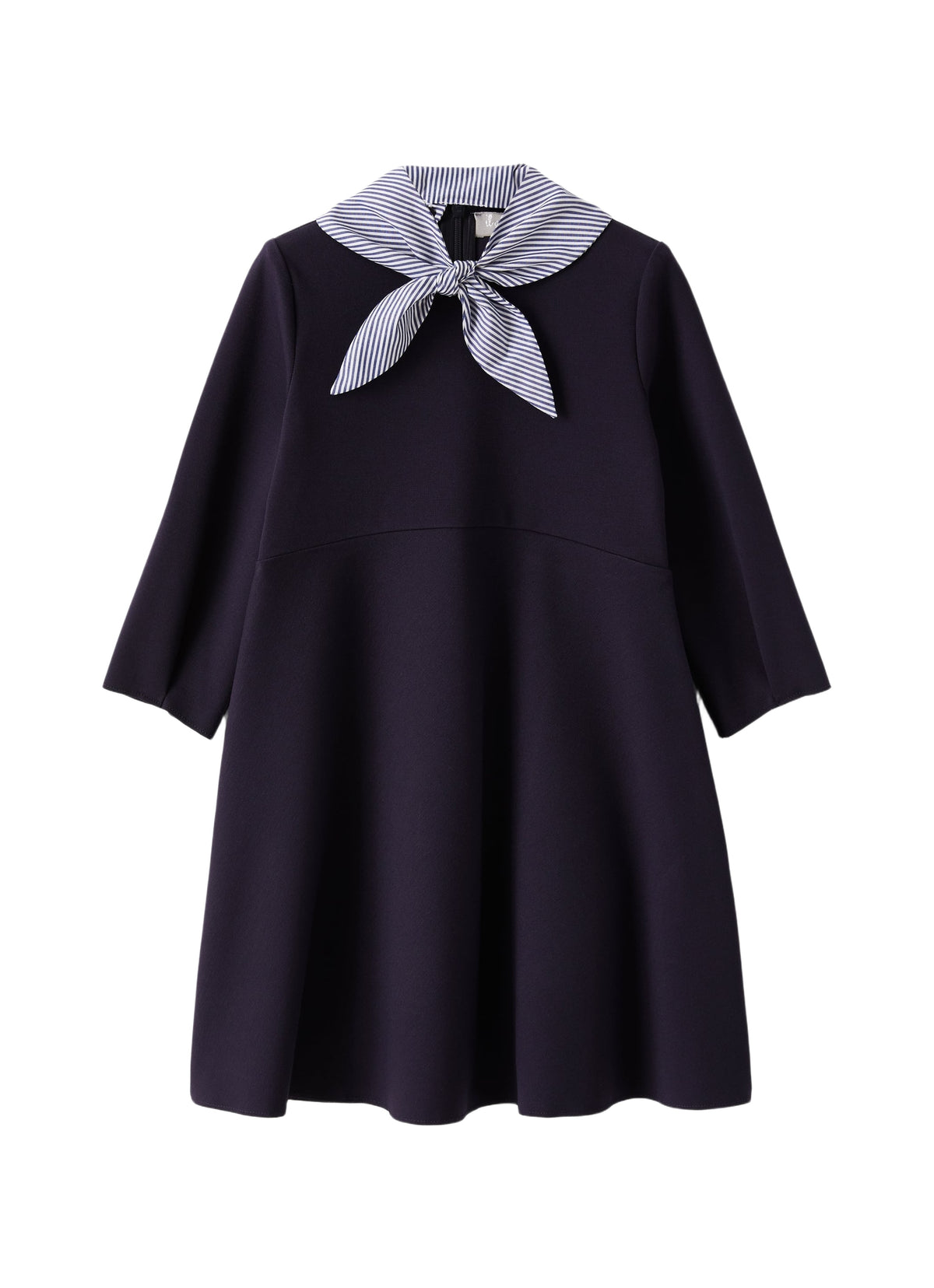 Vestito Con Foulard Rimovibile