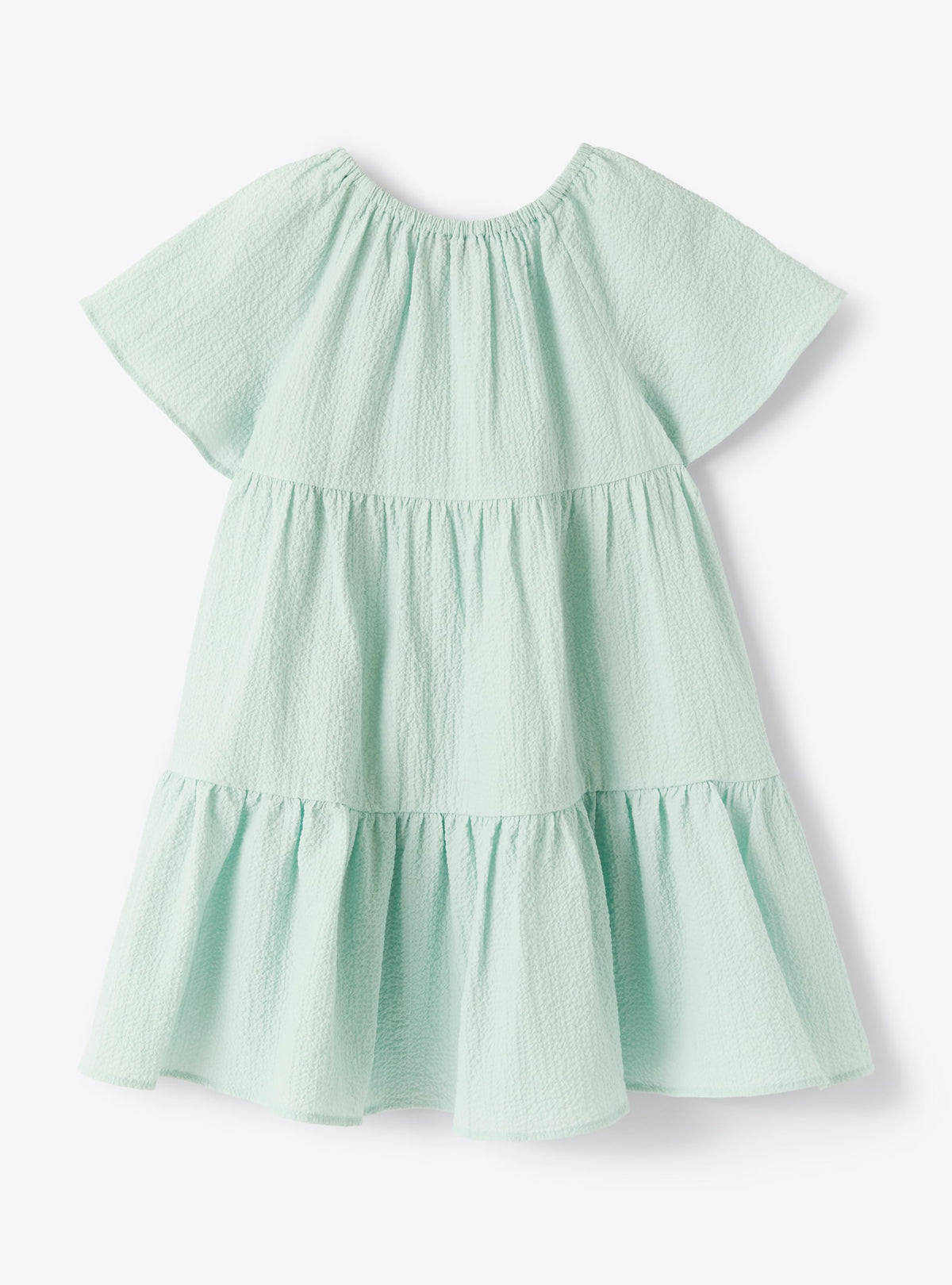 Vestito In Tessuto Goffrato Verde