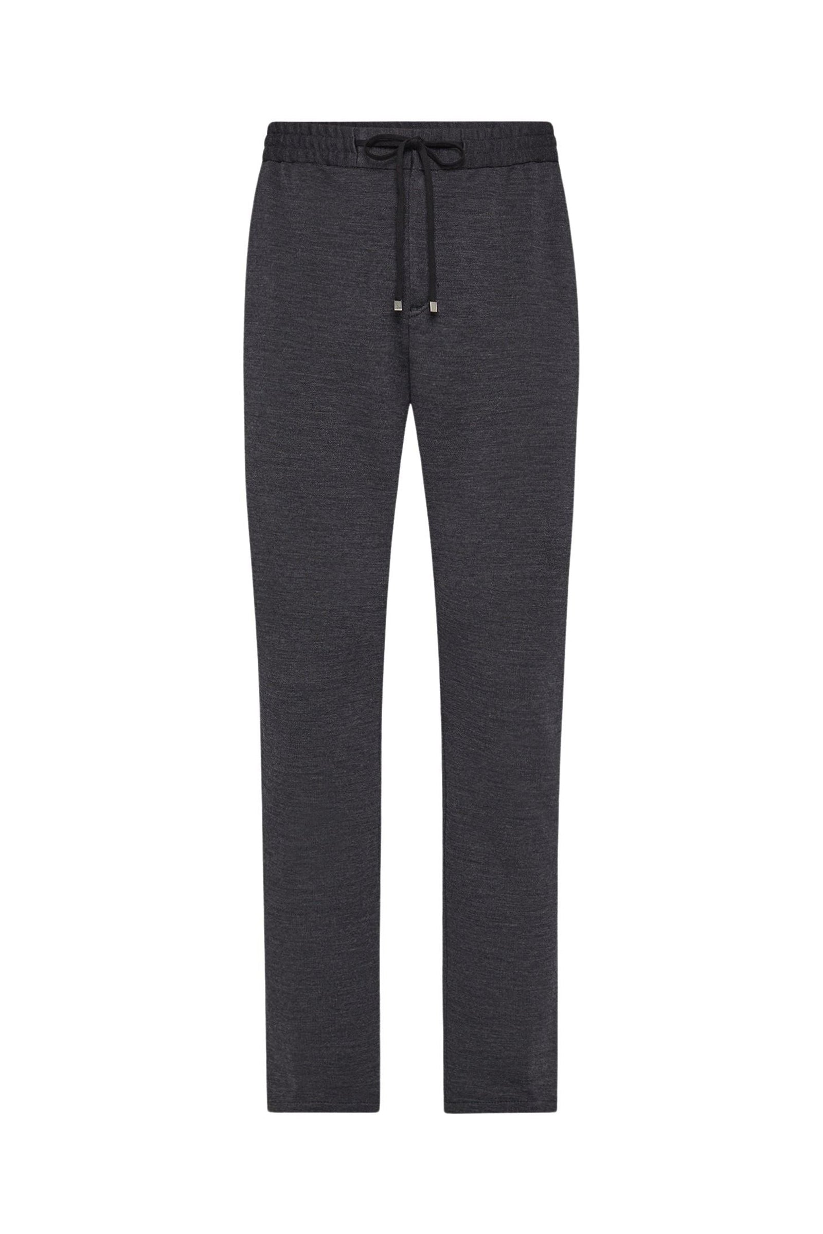 Pantalon de survêtement chiné en laine - Gris
