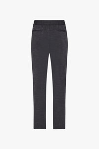 Pantalon de survêtement chiné en laine - Gris