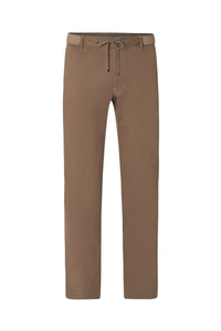 Drawstring chino trousers - Brown