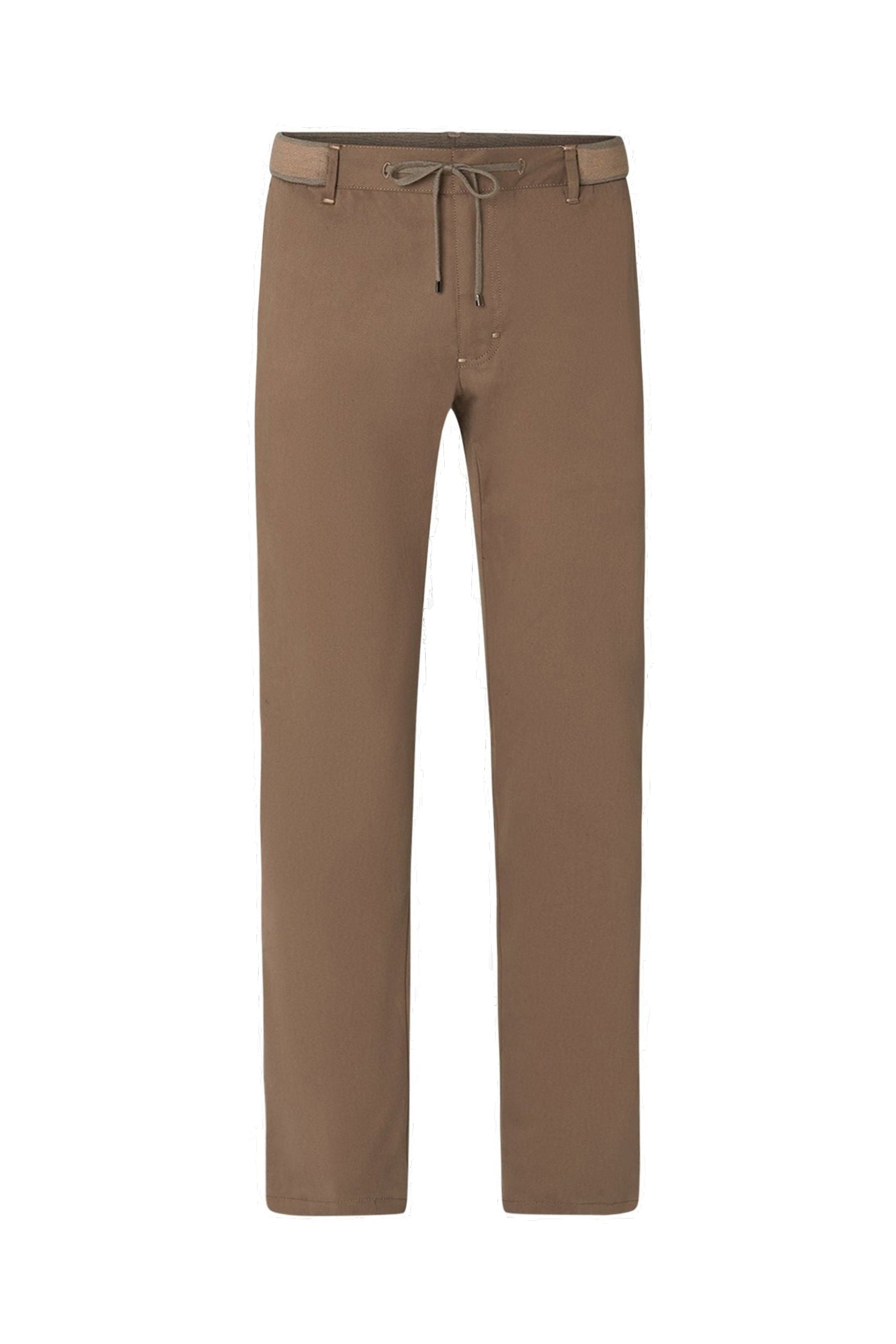 Drawstring chino trousers - Brown