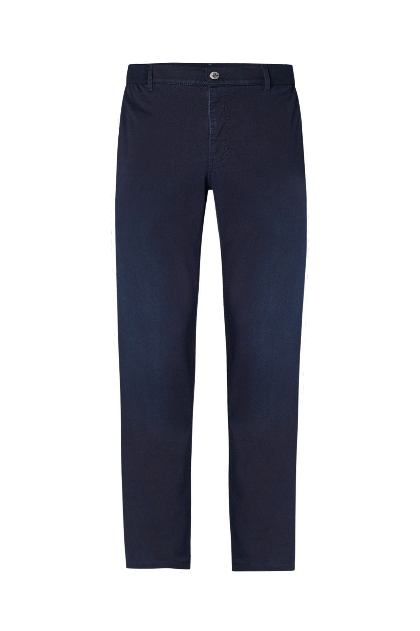 Jean droit à broderie - Bleu