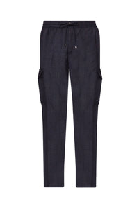 Pantalon cargo à rayures en laine - Multicolore