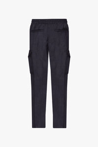 Pantalon cargo à rayures en laine - Multicolore