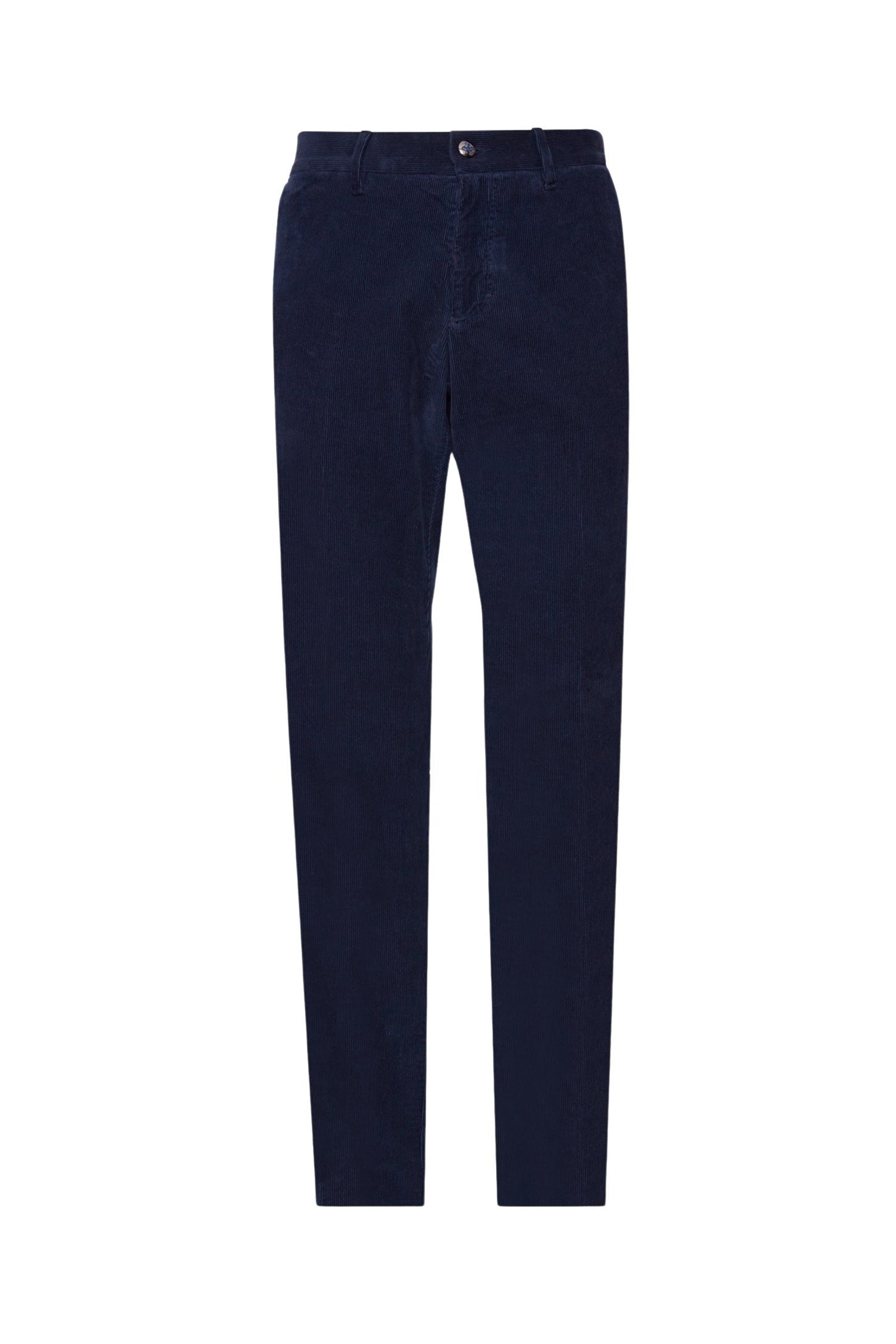 Pantalon à texture côtelée en velours - Bleu