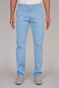 Pantalon chino à surpiqûres apparentes - Blue Jeans