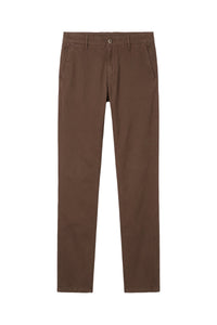 Pantalon taille basse à 5 poches - Chocolate
