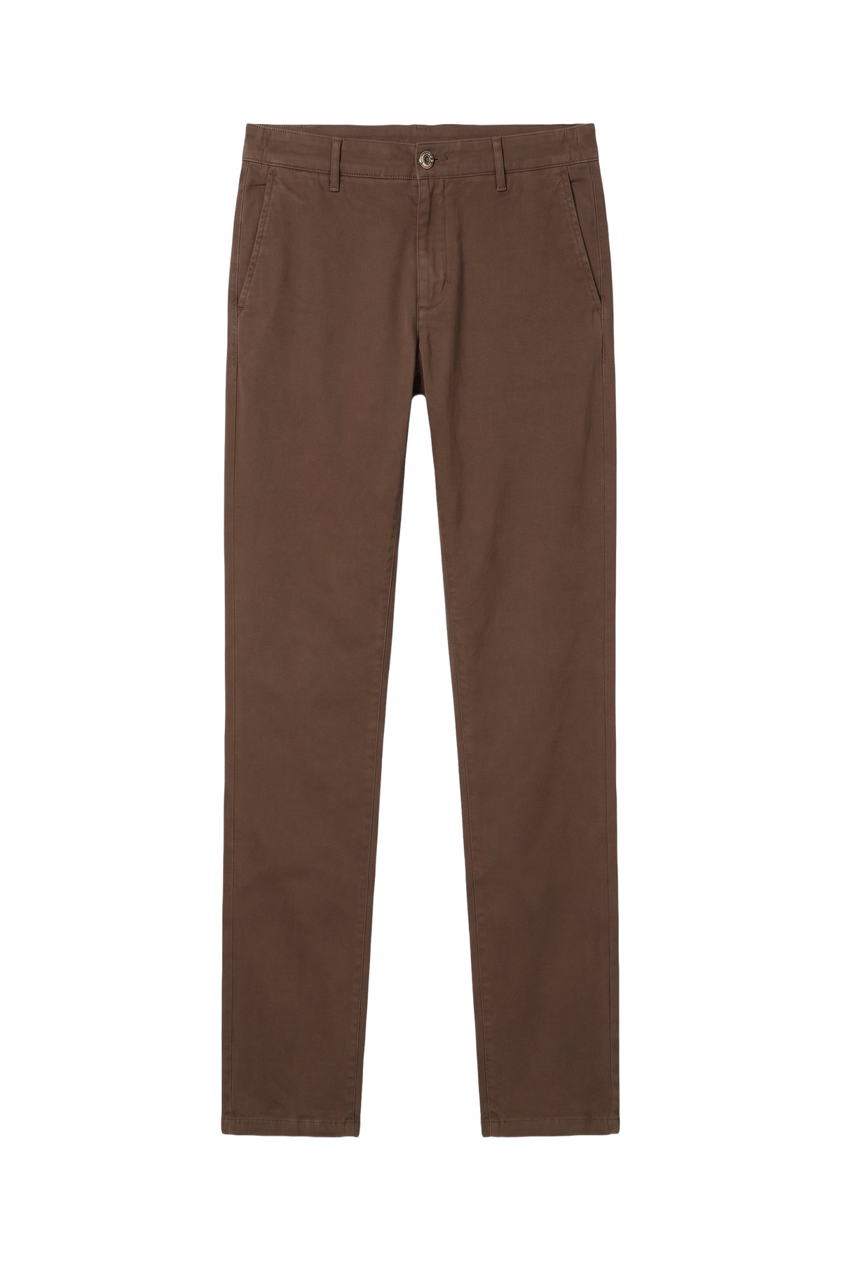 Pantalon taille basse à 5 poches - Chocolate