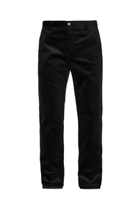 Pantalon coupe droite en velours côtelé - Noir