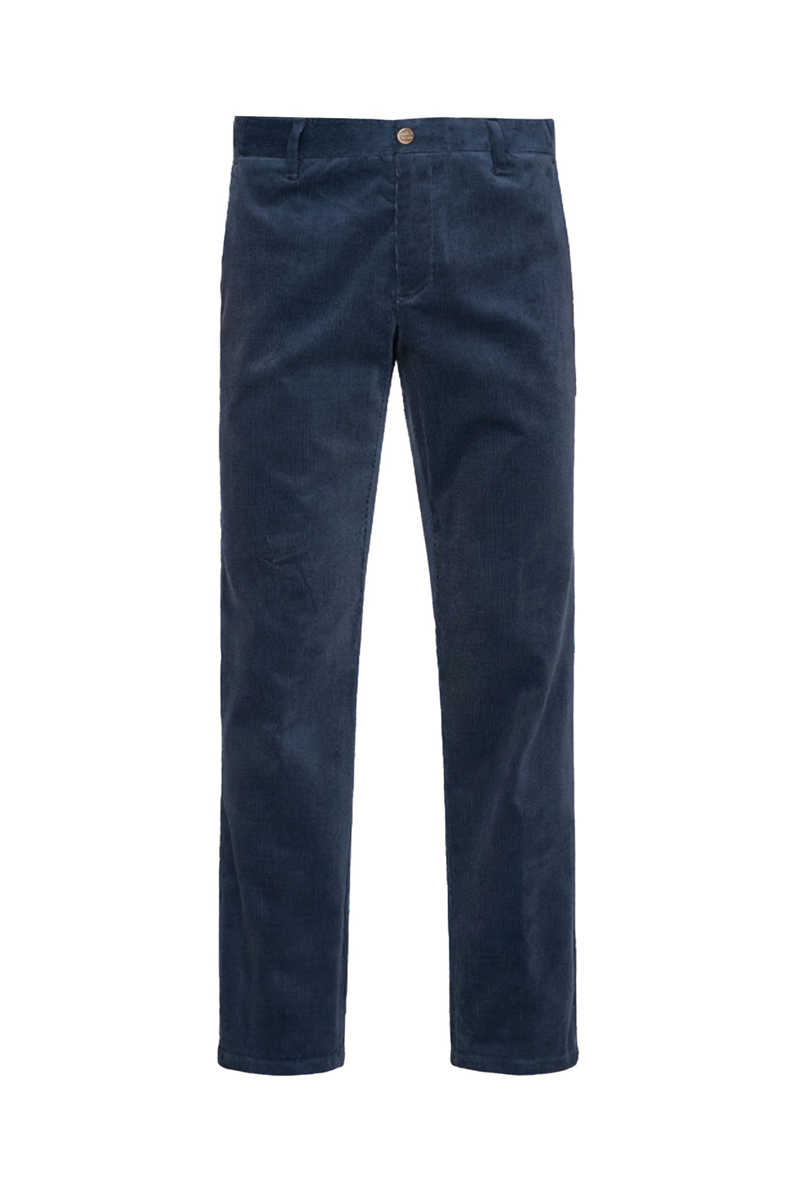 Pantalon à texture côtelée en velours - Bleu