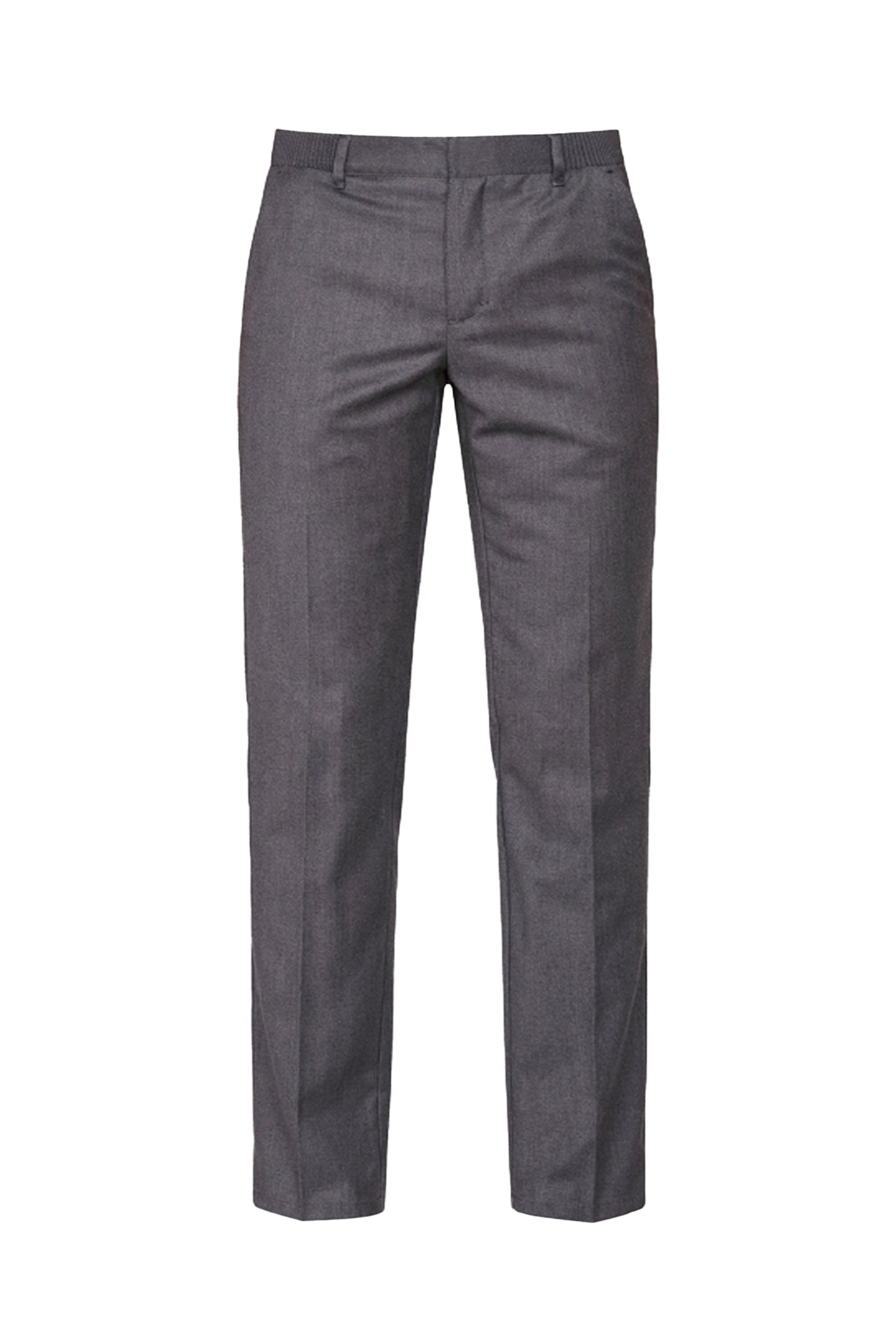 Pantalon à motif chevrons en laine - Gris