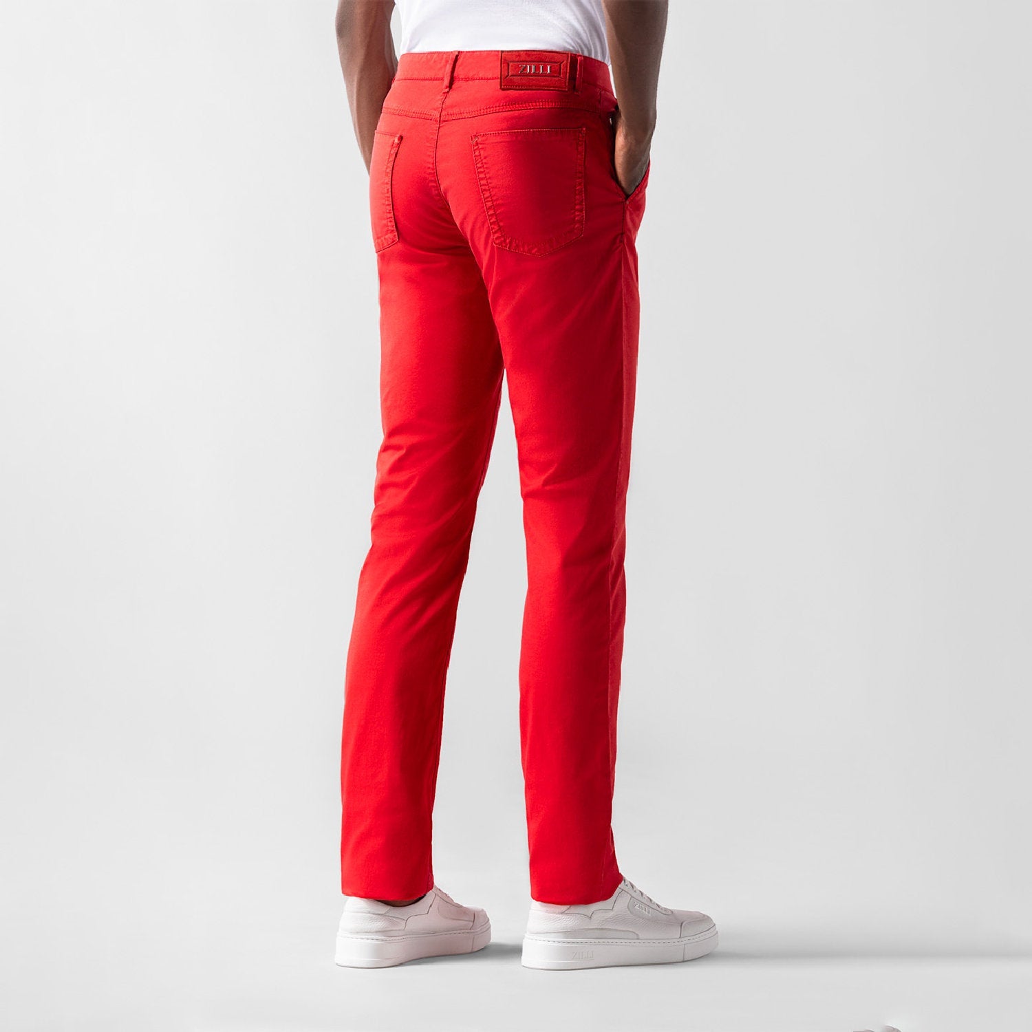 Straight-leg Bermuda shorts - Blue
