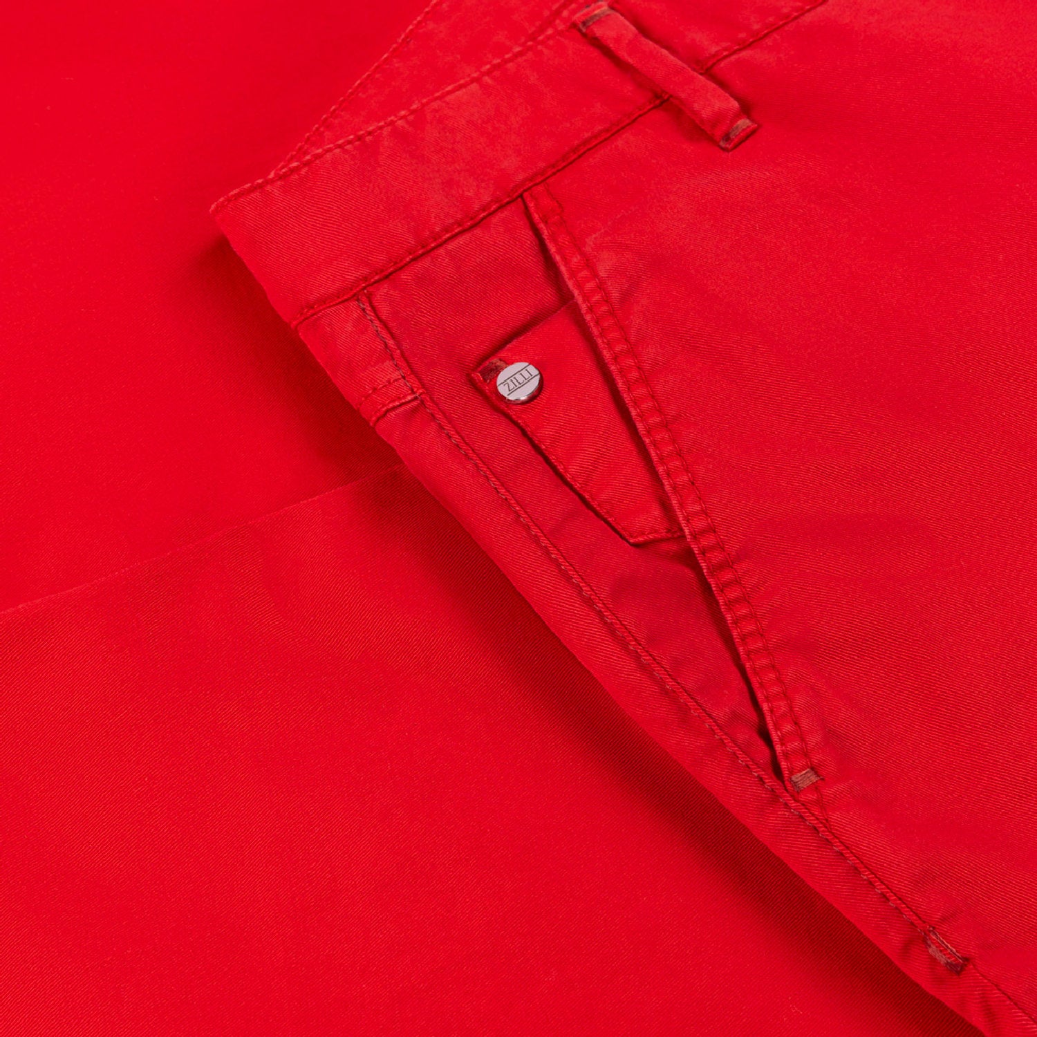 Washed chino trousers - Red