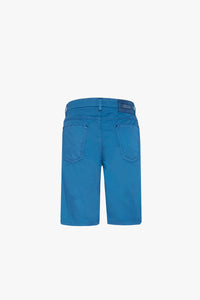 Straight-leg Bermuda shorts - Blue