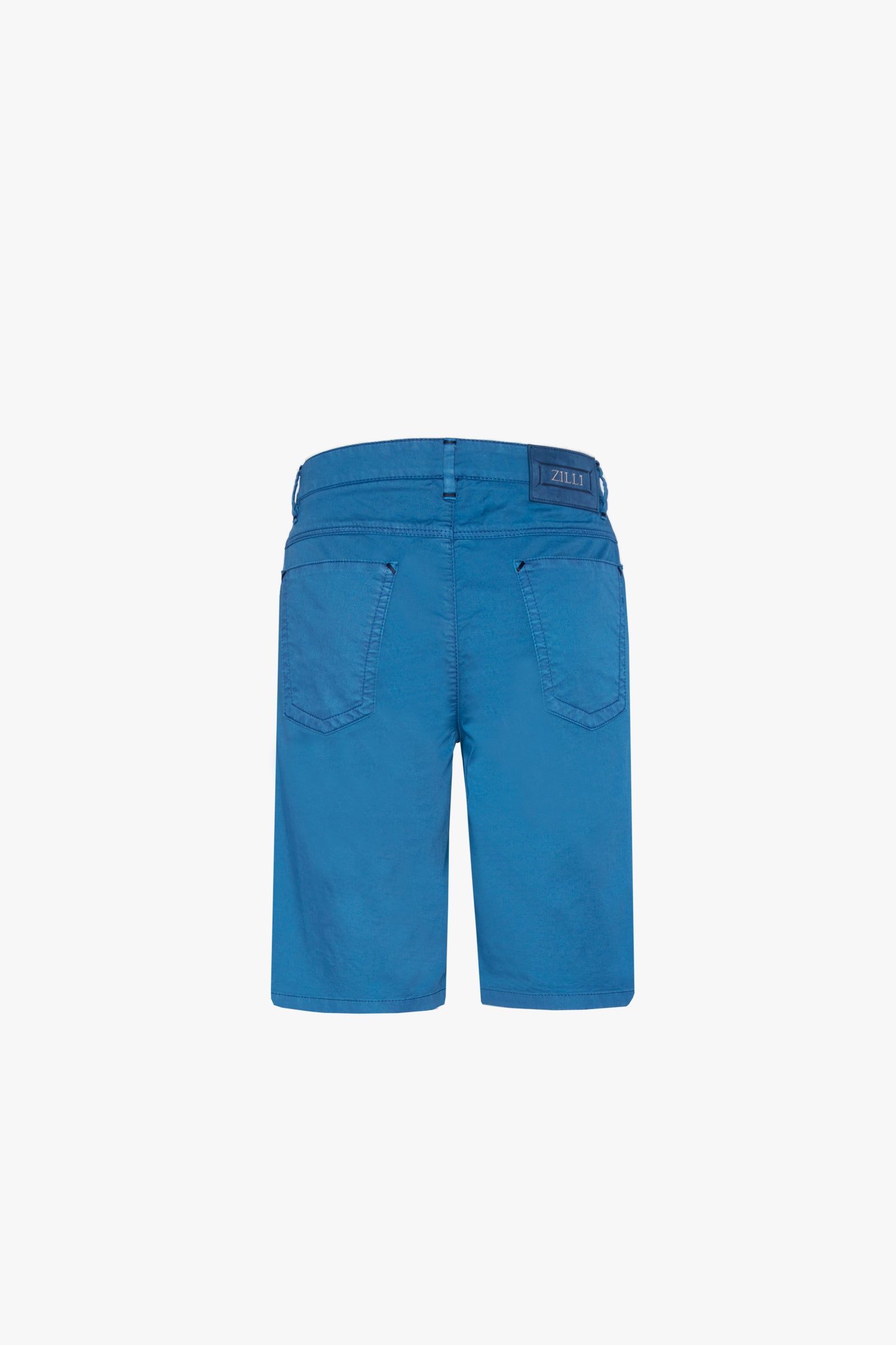 Straight-leg Bermuda shorts - Blue
