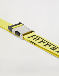 Unisex belt with Ferrari logo - Yellow