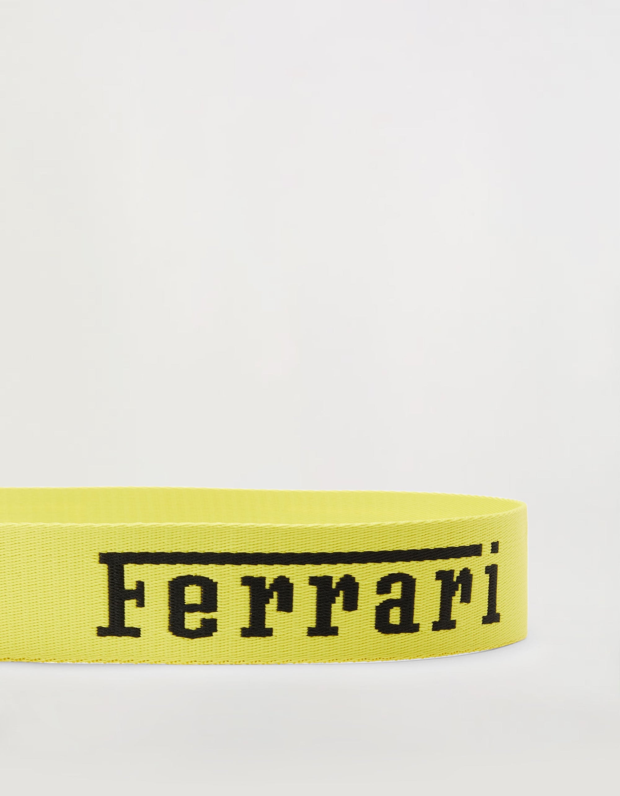 Unisex belt with Ferrari logo - Yellow